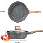Starunder 9.5" Nonstick Induction Frying Pan Swiss Medical Stone New. Price: $44.99.