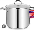 Bakken- Swiss 20 Qt. Stainless Steel Pot With Lid-- Brand New Box!!. Price: $25.00.