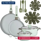 Goodcook Ceramic Cookware Set 14-PIECE With Removable Handles, Nonstick Pots & New. Price: $286.86.