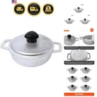 Mini Cast Aluminum Caldero Set With Lid 0.5 Qt For Cooking And Serving New. Price: $23.70.