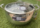 David Burke 13.5 Quart Qt Stock Pot W/ Vented Glass Lid Splendor Stainless Steel New. Price: $99.99.