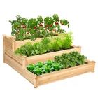 Costway 3-TIER Raised Garden Bed Wooden Elevated Planter For Vegetables Flowers New. Price: $124.67.