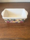 Mini Ceramic Loaf Pan Baking Dish Apples And Meyer Lemon Used. Price: $15.00.