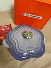 Creuset 20CM 2.1QT Cocotte Fleur Bluebell Purple Flower Knob Rare Used Japan. Price: $239.00.