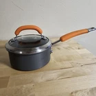 Rachael Ray Brights 1 Quart Saucepan Hard Anodized Non-stick Pot Orange W/ Lid Used. Price: $25.19.