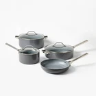 Figmint 7PC Aluminum Cookware Set 450 Degree Dark Gray Nonstick Ceramic New. Price: $64.99.