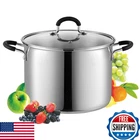 Cook Home 8 Qt Stainless Steel Stockpot Induction Sauce W/ Lid Dishwasher New. Price: $72.03.