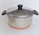 Old Revere Ware 1801 Copper Bottom Quart Pot With Lid Vintage PRE-1968 Patent Used. Price: $24.99.
