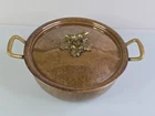 Superb Ruffoni Chef Pot 24CM 9.5" Diameter Copper Hammered Acorn Made In Italy ! Used. Price: $299.99.