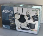 Anolon Nouvelle Copper Luxe Hard-anodized Nonstick Cookware Set, 11-PIECE, Onyx New. Price: $205.00.