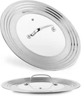 Universal Glass Pot Lid Fits 8.25-12" Pans Stainless Steel Rim New. Price: $39.43.