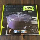 Lodge Color 6 Qt Enameled Cast Iron Dutch Oven Purple New In Box Rare Retired. Price: $199.93.