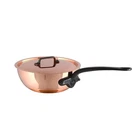 Mauviel M'150 Ci Curved Splayed Saute Pan With Lid, 8 Inch New. Price: $380.00.