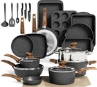 Maison Arts 30 Piece Pots And Pans Set Non Stick, Kitchen Cookware & Bakeware... New. Price: $275.99.