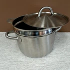 Ikea 365+ Stainless Steel Stock Pot With Steamer & Lid Used. Price: $24.99.