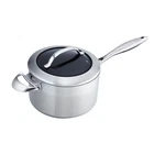 Scanpan Ctx 4 Quart Saucepan With Lid, Stainless Steel New. Price: $149.95.