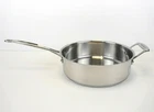 Cuisinart 3.5 Qt Saut Pan Stainless Steel Model #733-24H W/helper Handle No Lid Used. Price: $21.99.