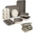 Goodful All-in-one Nonstick Bakeware Set, Stackable And Space 8-PIECE, Linen New. Price: $89.99.