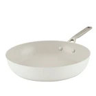 Kitchenaid 12.25 Ceramic Nonstick Frying Pan Hard Anodized White New. Price: $37.50.