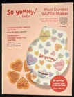 So Yummy! By Bella Mini Dunker Heart Waffle Maker Non-stick 350W TXW-206SH New!. Price: $10.00.