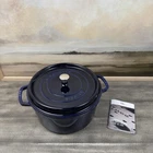 Williams Sonoma Staub Round Dutch Oven 7 Qt. Dark Blue Chipped Lid Scuffs Read New. Price: $245.95.