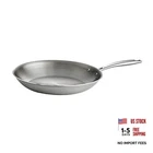 Fry Pan Stainless Steel Tri-ply Clad 80116/007DS 12-INCH Cookware New. Price: $50.56.