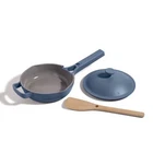 Our Place 3PC Aluminum Ceramic Glass Mini Pan Cookware Set 450F 1.2QT New. Price: $53.54.