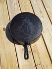 Vintage Wagner Ware #12 Sidney Cast Iron Skillet 13 1/2 Double Spout Used. Price: $199.00.