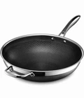 Hexclad Hybrid Cookware Stainless Steel Pan Nonstick 12" Wok (no Lid) New. Price: $80.00.