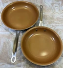 Gotham Steel 11 & 9.5 Inch Skillet / Fry Pans No Lids Matching Pair Cookware Used. Price: $28.99.