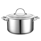 Dutch Oven Casserole With Glass Lid, 6-QUART Classic Stainless Steel Stockpot... New. Price: $61.63.