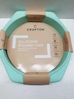 Set 2 - Aldi Crofton Silicone Round Pan Teal New 9". Price: $15.99.