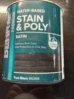 Behr Water-based Wood Stain Satin Solid Black B6268 1 Qt, 3 Pack New. Price: $48.00.