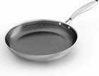 Cooker King 10IN Stainless Steel Pan Hybrid Nonstick Frying Skillet 3-PLY Clad New. Price: $34.95.