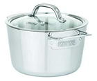 Contemporary 3-PLY Stainless Steel Soup Pot Viking, 3.4 Quart, Silver New. Price: $102.08.