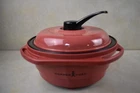 Copper Chef Microwave Grill KK-1502- Press Lid, Muffin Insert, Steam Tray Used. Price: $25.00.