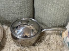 Belgique 3 Qt Stainless Steel Copper Bottom Domed Vented Lid Sauce Pan 11269 Used. Price: $40.00.