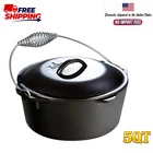 Lodge L8DO3 5QT Cast Iron Dutch Oven Pre-seasoned Rust Resistant Spiral Handle New. Price: $59.99.