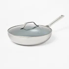 12" Nonstick Ceramic Coated Stainless Steel Frying Pan With Cover - Figmint New. Price: $49.00.