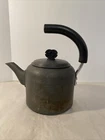 Calphalon Metal Tea Pot Kettle Made Ireland Anodized 2 Qt Celtic Finial Look Used. Price: $34.50.