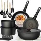 Juego De Ollas Y Sartenes Cer Mica Antiadherentes 21 Utensilios Set Para Cocina New. Price: $173.03.