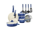 Greenlife 16 Piece Nonstick Cookware Set, Soft Grip Non-toxic Pfas-free Ceram... New. Price: $139.98.