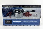 New Oneida Immaculate Qt. Open Saucepan Pot 18/10 Stainless Steel & Lid. Price: $64.99.