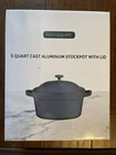 5 Quart Cast Aluminum Stockpot With Lid Brand New High-quality Servappetit Blue. Price: $12.51.