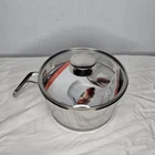 Wolfgang Puck 2 Qt Stainless Steel Saucepan With Glass Lid Oven/dishwasher Safe New. Price: $25.73.