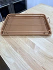 Gotham Steel Nonstick Crisper Tray For Oven 2PC Set 12" 9" New, Box. Price: $16.99.