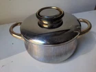 Demeyere 24K Inca Gold Plated Handles 1.6 Qt 6.5" Saucepan 18/10 Stainless Steel Used. Price: $134.99.