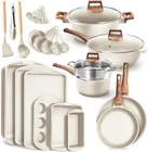 New 20-PIECE Granite Cookware Set Non-stick, Oven Safe, Eco-friendly. Price: $199.99.