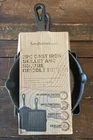 Sedona Kitchen 2PC Cast Iron 6'' Skillet And Square Griddle Set New In Box. Price: $19.85.