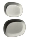 New-set Of 2 B.i.a. Cordon Bleu Porcelain 14" & 11" Oval Pie Quichetart Dishes. Price: $27.20.